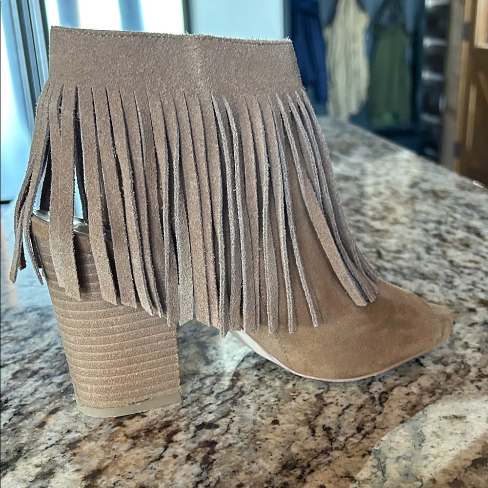 Carlos by Carlos Santana Fringe Ankle Boots - Brown